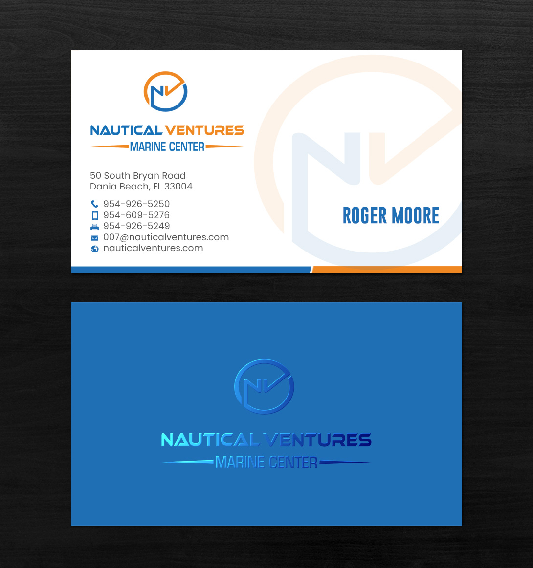 Business Card Design by chandrayaan.creative for Nautical Ventures | Design #25978657