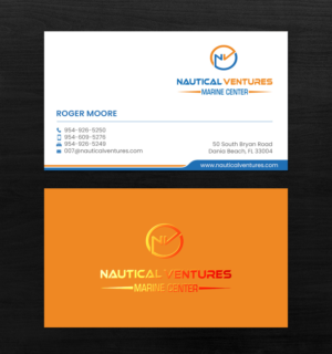 Business Card Design by chandrayaan.creative for Nautical Ventures | Design: #25978663