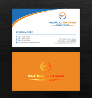 Business Card Design by chandrayaan.creative for Nautical Ventures | Design: #25978665