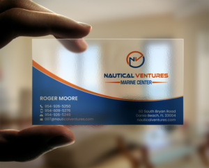 Business Card Design by chandrayaan.creative for Nautical Ventures | Design: #25979600