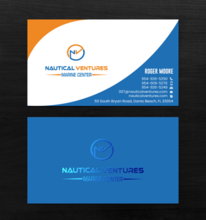Business Card Design by chandrayaan.creative for Nautical Ventures | Design: #25979602
