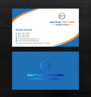 Business Card Design by chandrayaan.creative for Nautical Ventures | Design: #25979603