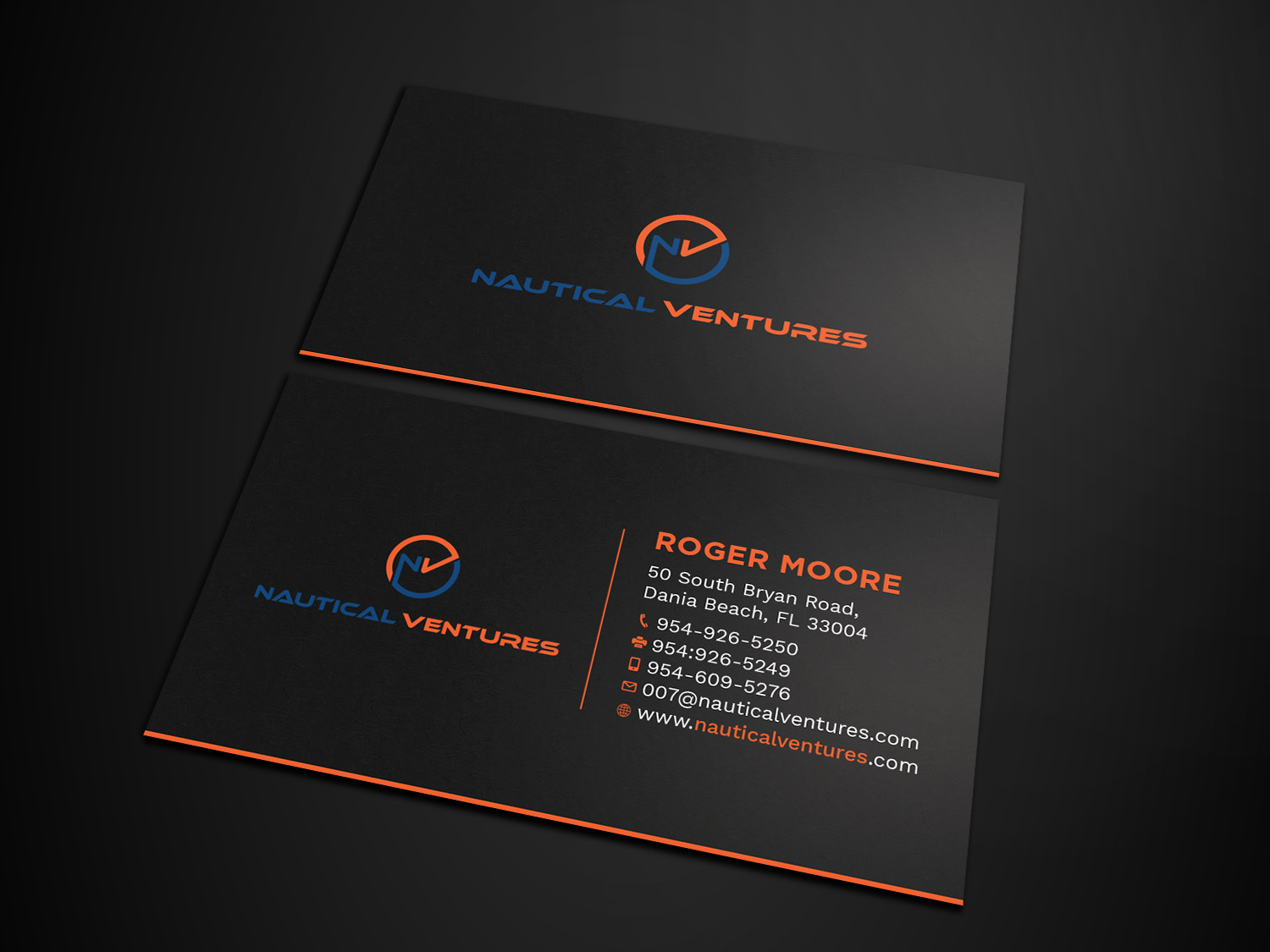 Business Card Design by Tripti Ranjan Gain for Nautical Ventures | Design #25979389