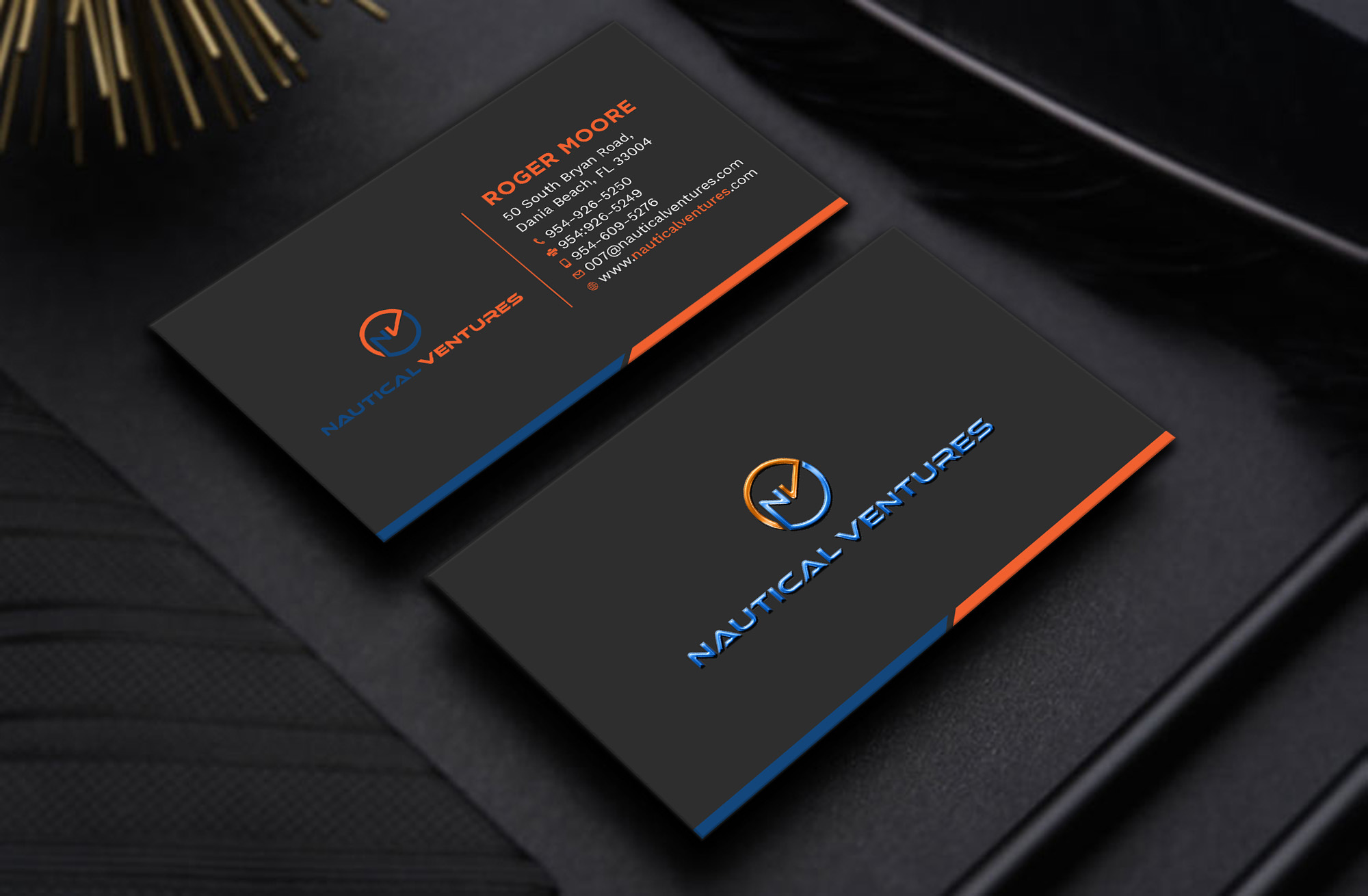 Business Card Design by Tripti Ranjan Gain for Nautical Ventures | Design #25979393