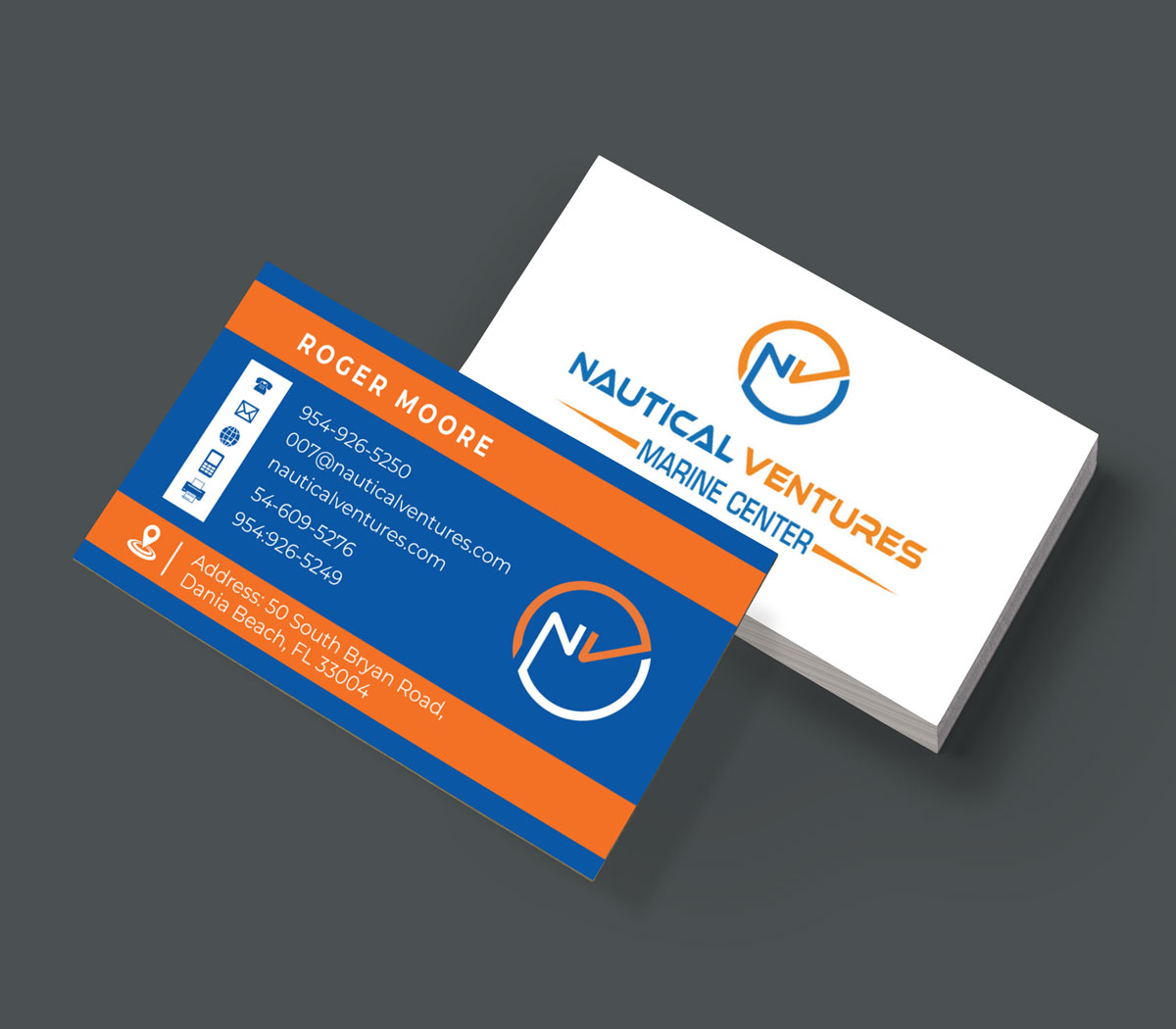 Diseño de Tarjeta de Presentación por CreativeFeather para Nautical Ventures | Diseño #25993836