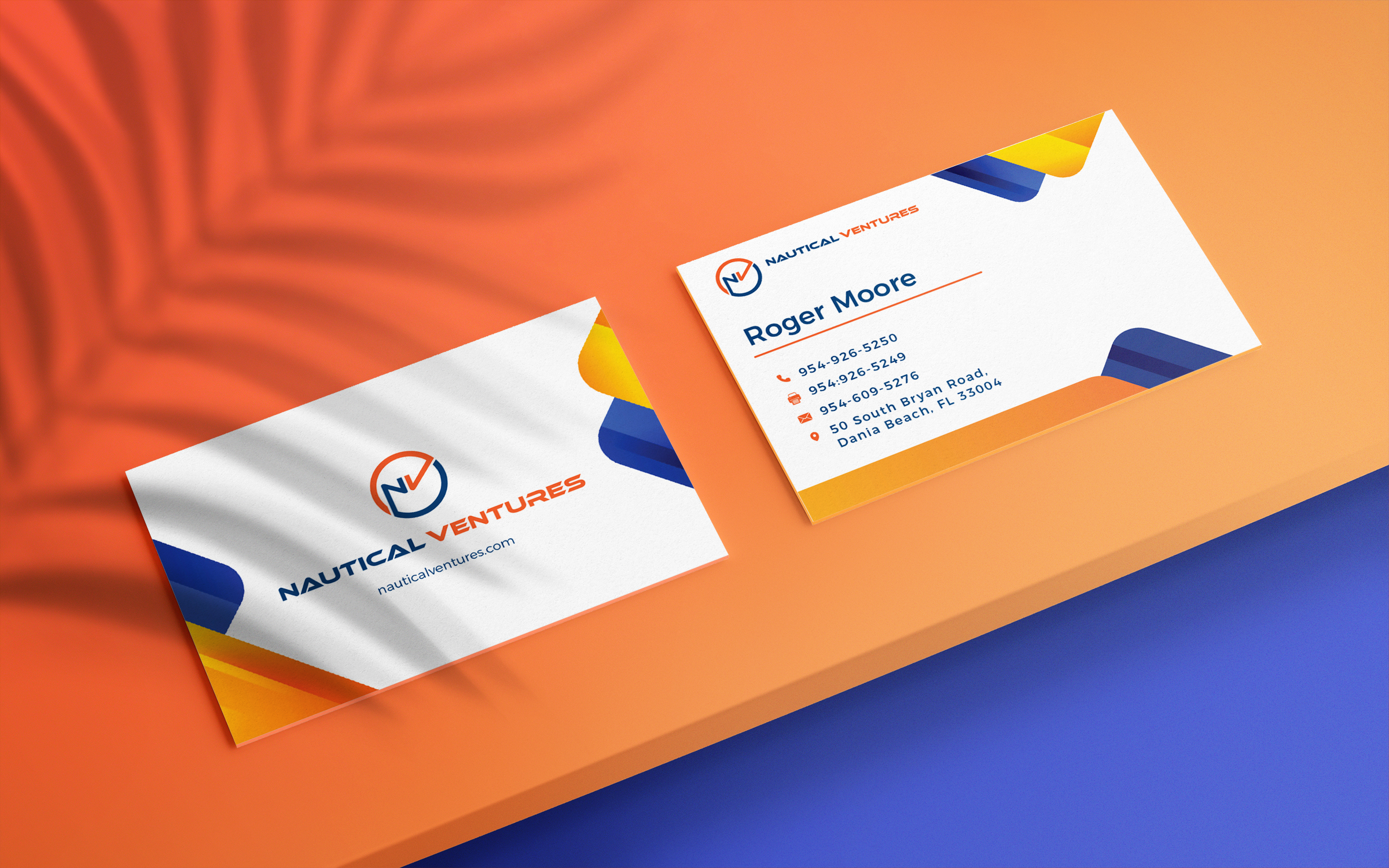 Business Card Design by Dan06 for Nautical Ventures | Design #25985742