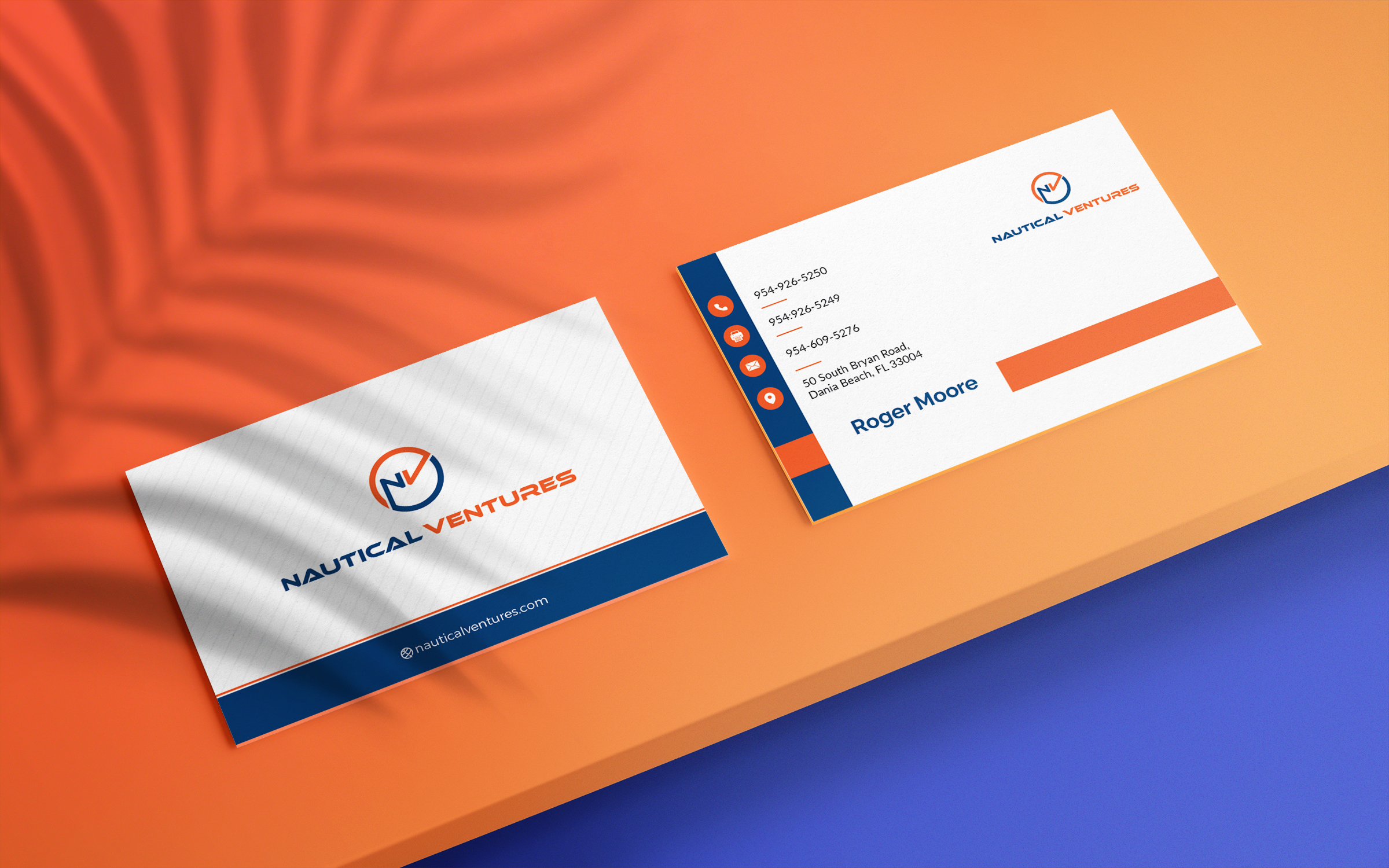 Business Card Design by Dan06 for Nautical Ventures | Design #25987275