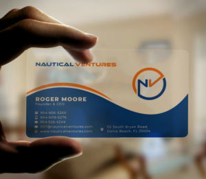 Visitenkarten-Design von Musa. A für Nautical Ventures | Design: #26034422