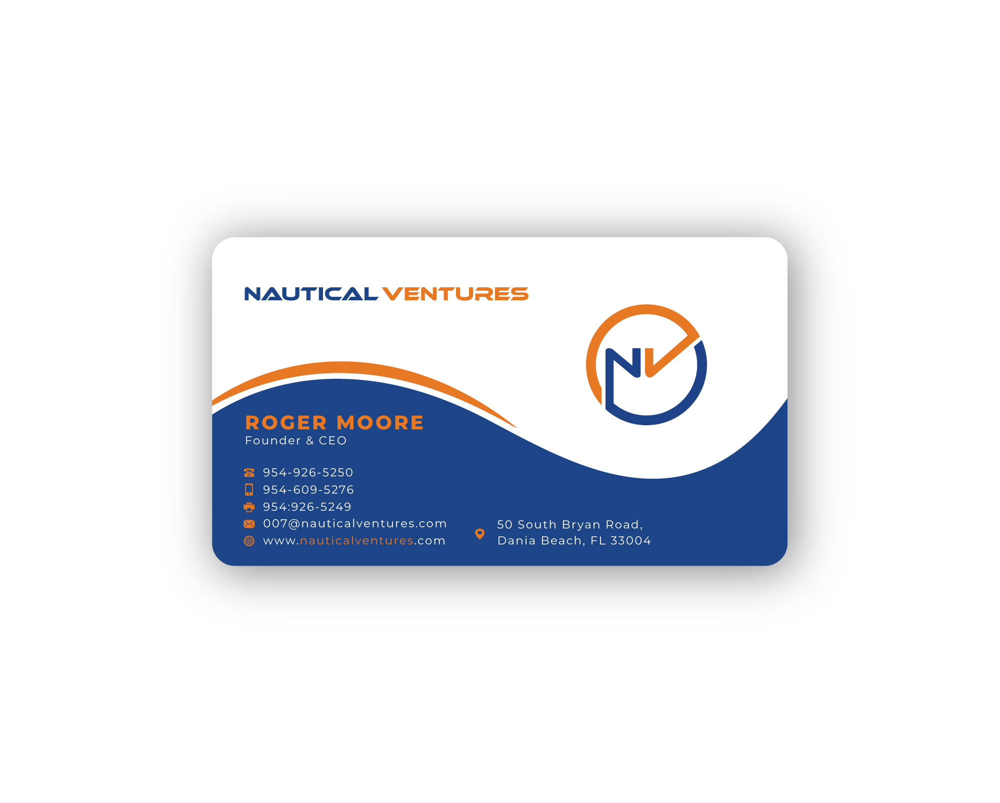 Visitenkarten-Design von Musa. A für Nautical Ventures | Design #26043095