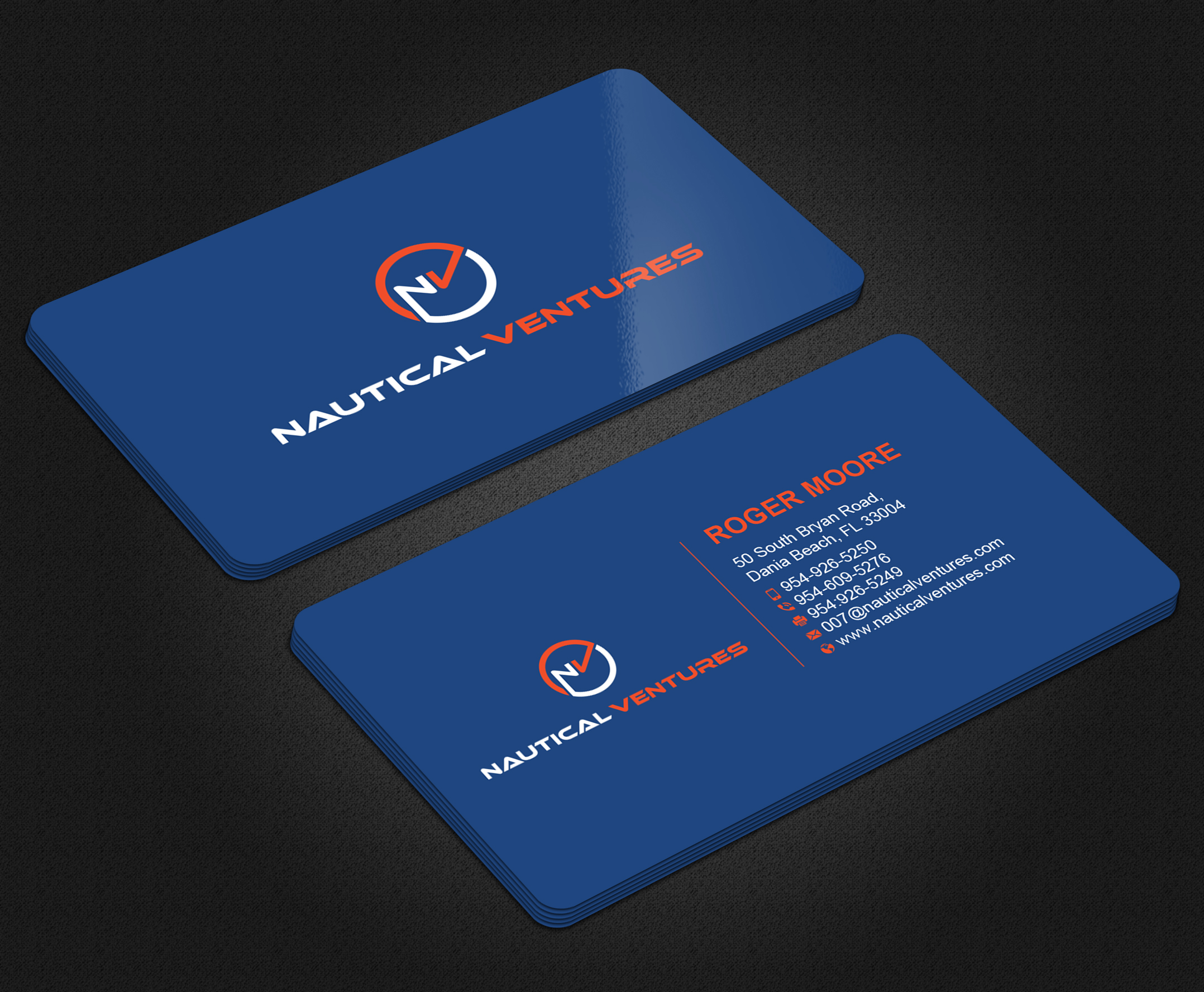 Design de Carte de Visite par Uttom 2 pour Nautical Ventures | Design #26001634