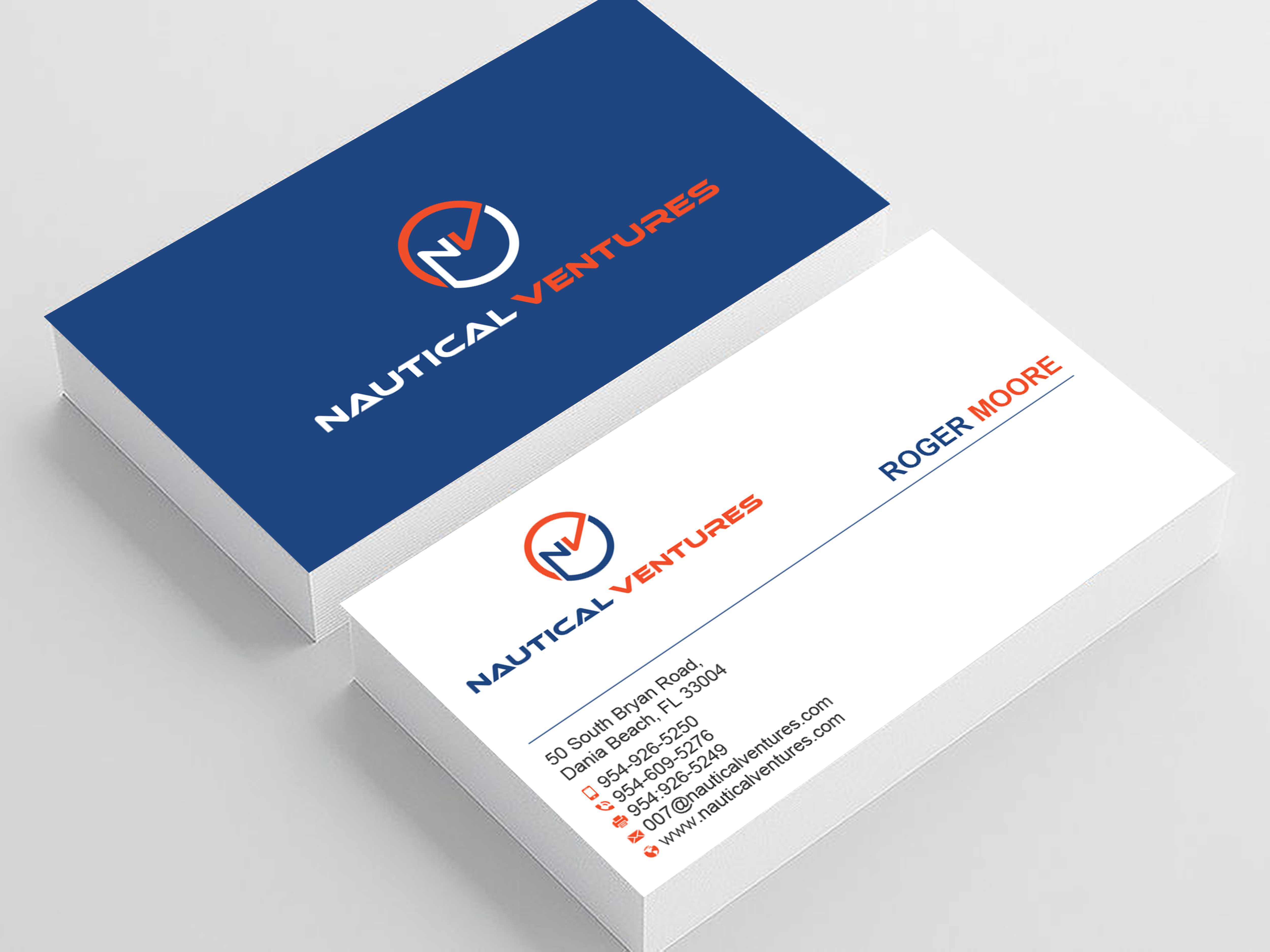 Business Card Design by Uttom 2 for Nautical Ventures | Design #26001635