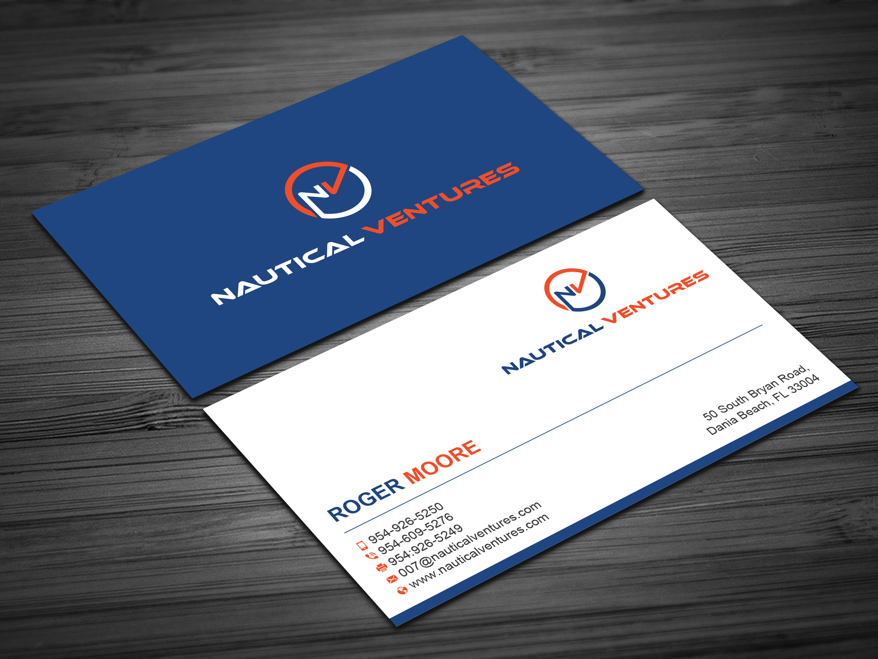 Design de Carte de Visite par Uttom 2 pour Nautical Ventures | Design #26001649