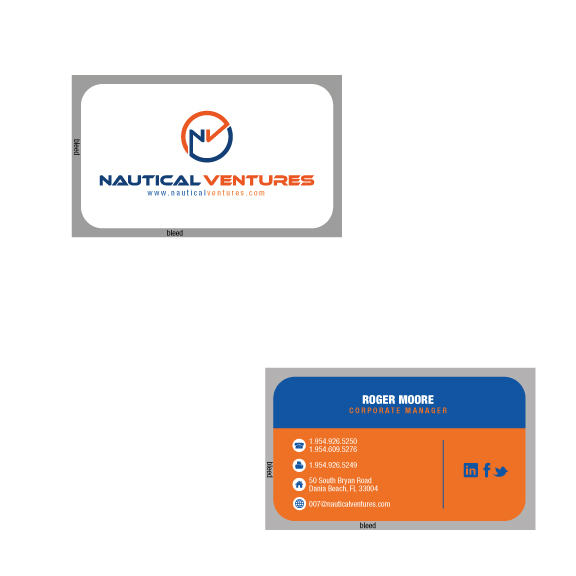 Business Card Design by bc_hickey for Nautical Ventures | Design #25982304