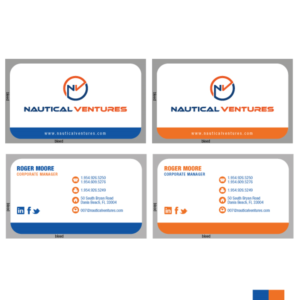 Diseño de Tarjeta de Presentación por bc_hickey para Nautical Ventures | Diseño #26006590