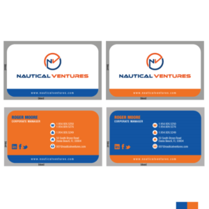 Business Card Design by bc_hickey for Nautical Ventures | Design: #26006619