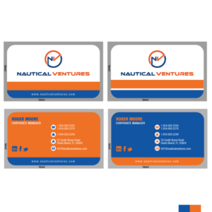Business Card Design by bc_hickey for Nautical Ventures | Design: #26006644