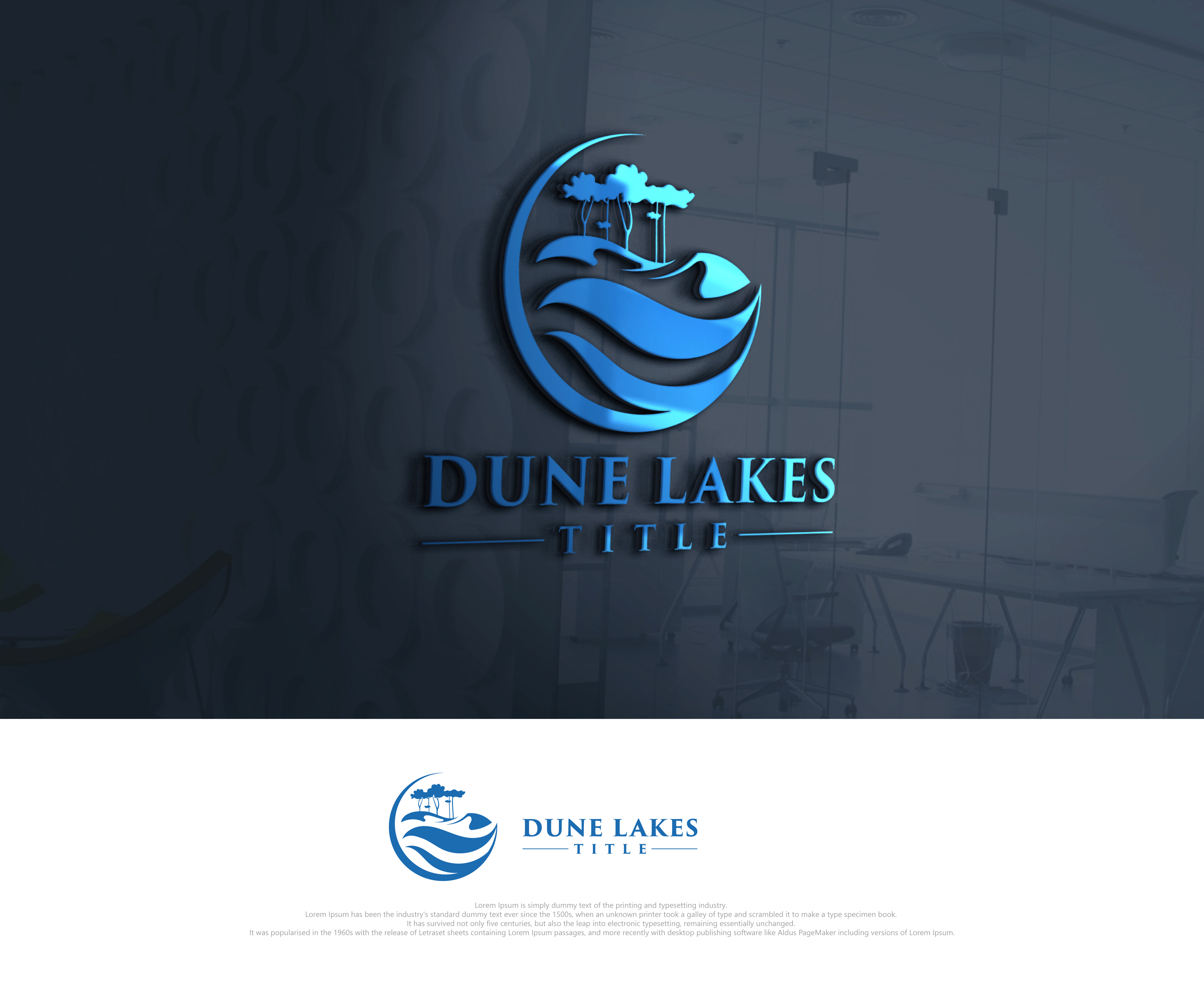 Logo Design by Hendy April for Dune Lakes Title | Design #25991197