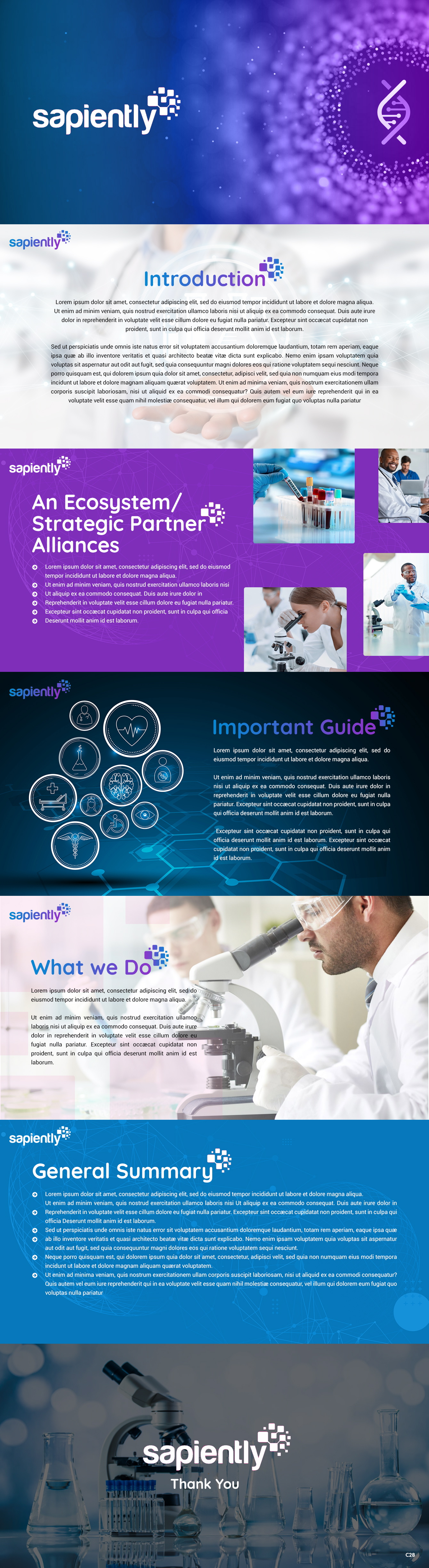 Diseño de PowerPoint por pb para sapiently | Diseño #25986245