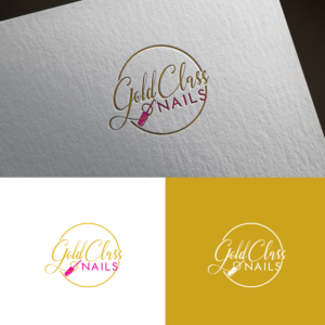 Gold Class Nails | Logo Design by sankar999