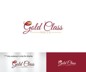 Gold Class Nails | Logo Design by Ochieng