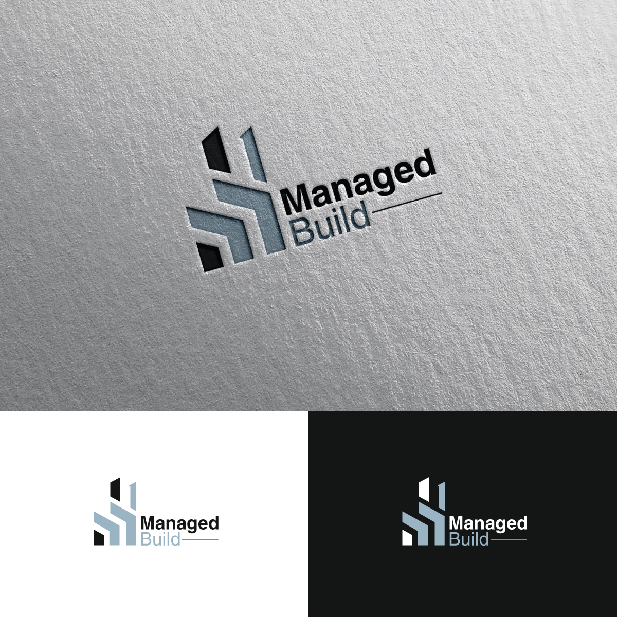 Logo Design by Rii for Managed Build | Design #25997721