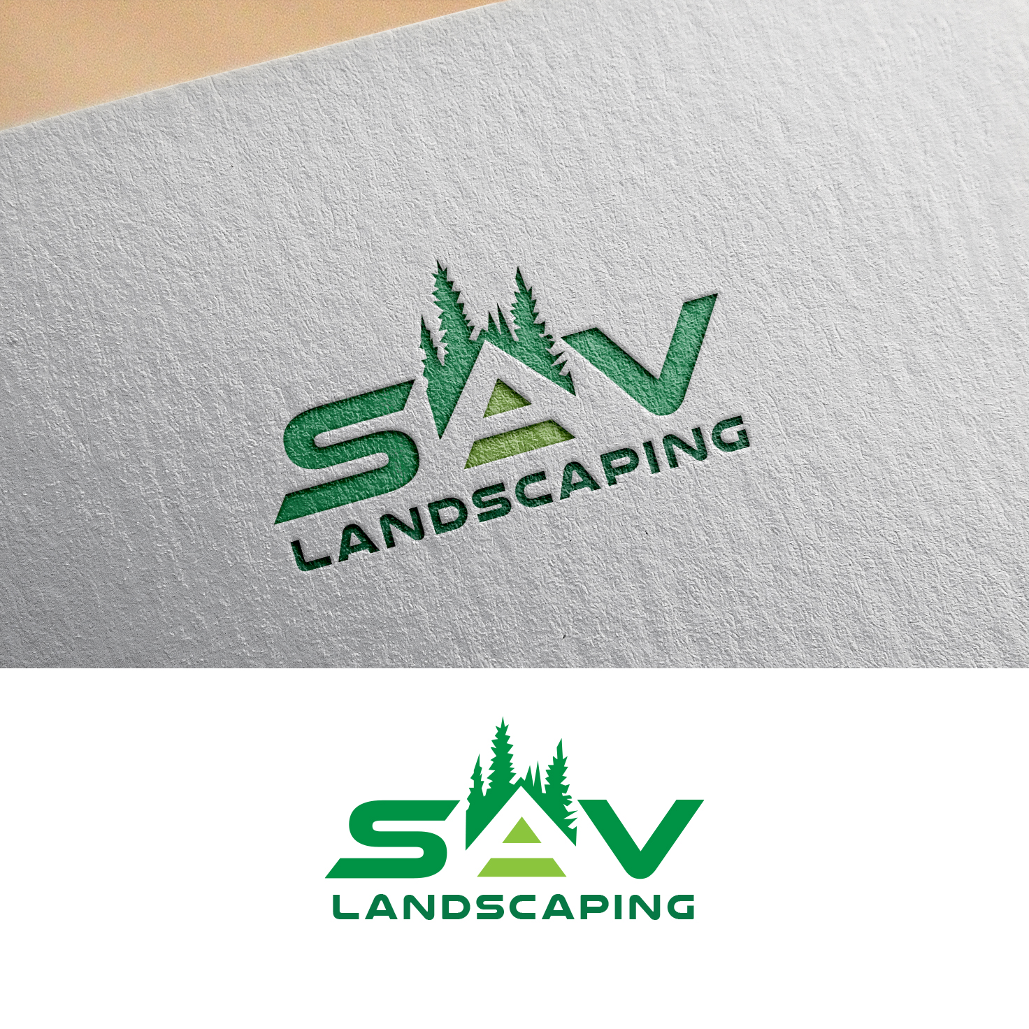 Logo Design by megamen for SAV Landscaping | Design #25978952