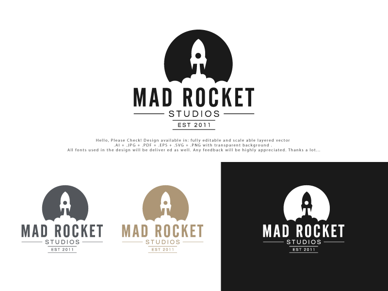 Logo Design by Pro_DesignMaster for Mad Rocket Studios | Design #25978556