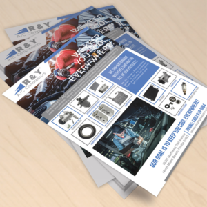 Flyer Design by Maxo-Biz for R & Y A/C Compressors  | Design: #25984104