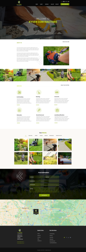 Website Design for Landscaping/Concrete Company | Diseño Web por designerkochi