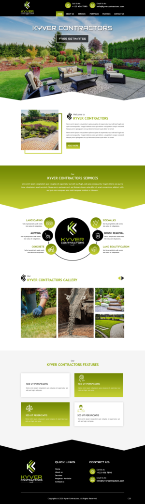 Web Design by pb for Kyver Contractors, LLC | Design: #25986199