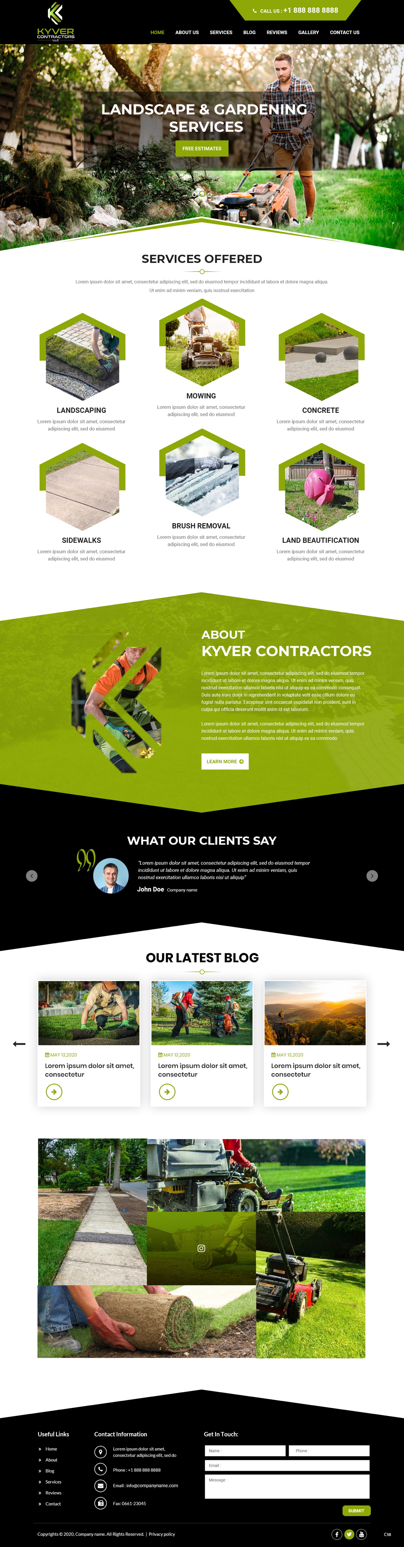 Web Design by pb for Kyver Contractors, LLC | Design #25986203