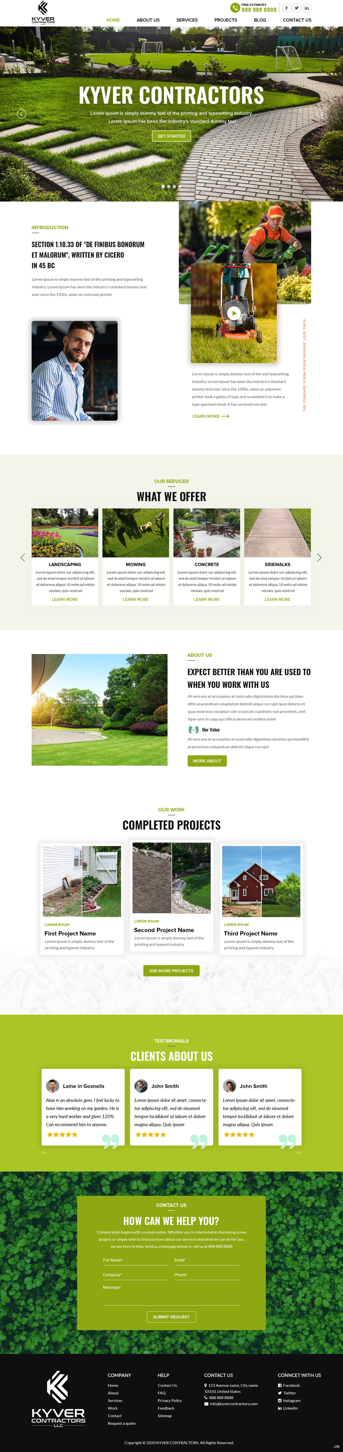Web Design by pb for Kyver Contractors, LLC | Design #25986204