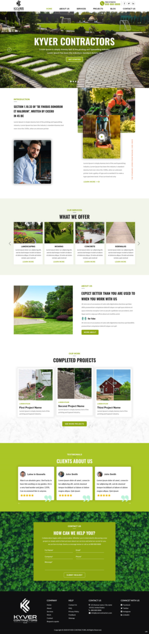 Web Design by pb for Kyver Contractors, LLC | Design: #25986204