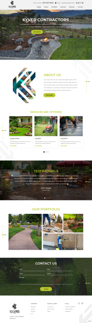 Web Design by pb for Kyver Contractors, LLC | Design: #25986207