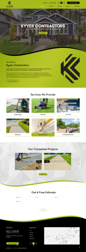Website Design for Landscaping/Concrete Company | Diseño Web por Ved Web Services