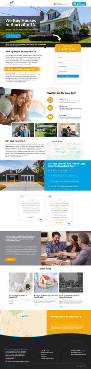 The house buying company website creation  | Diseño Web por Liza@rt