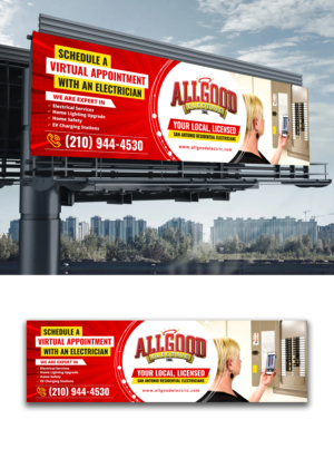 Schedule a VIRTUAL appointment wilth an Electrician | Werbetafel-Design von OwnDesign