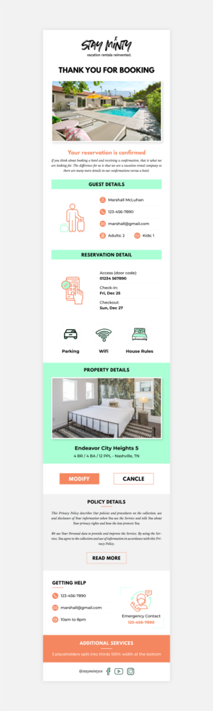 Email Marketing Design by vcreatived for Stay Minty | Design: #26011978