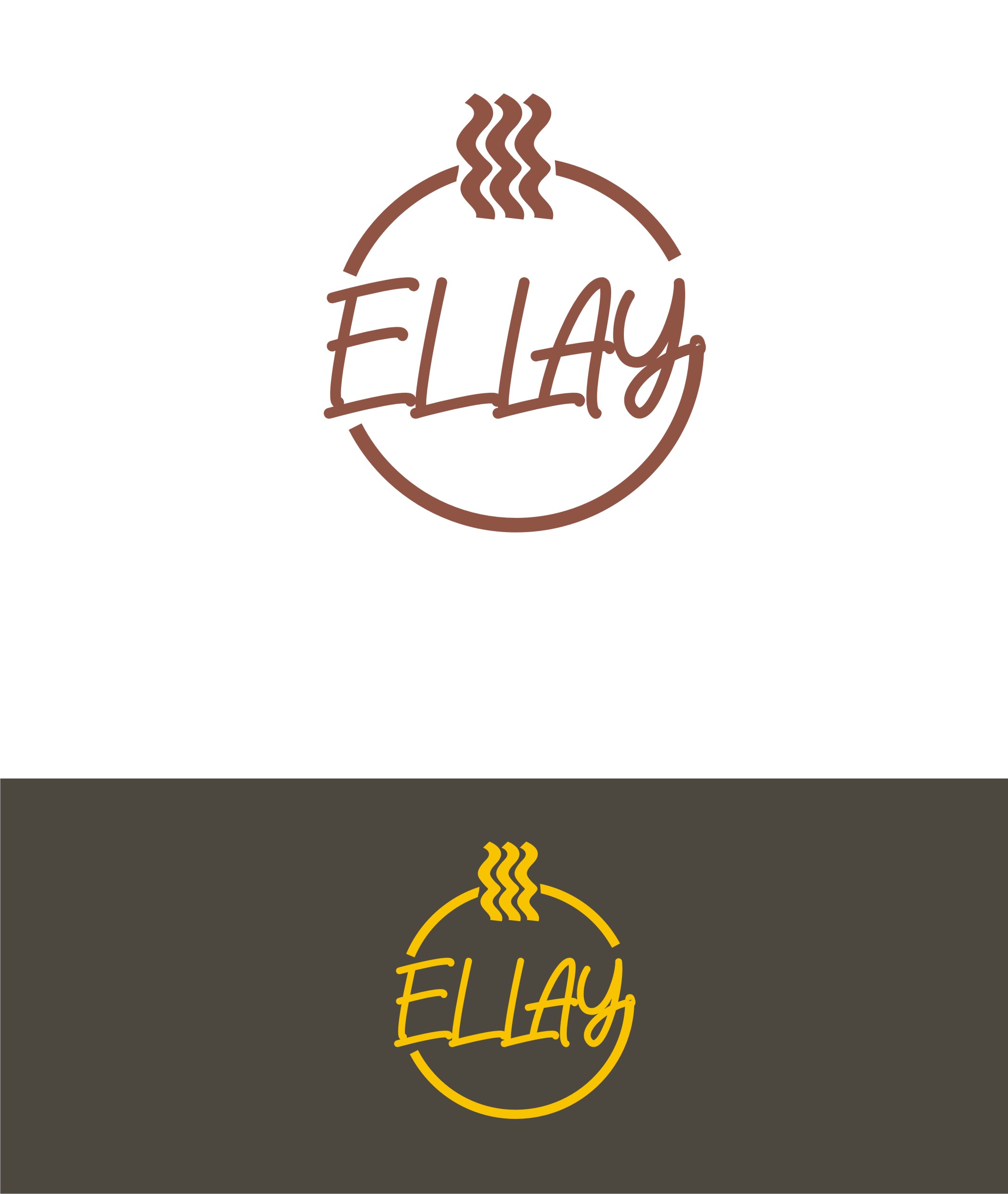 Logo Design by Falguni for ELLAY CAFE | Design #26024938