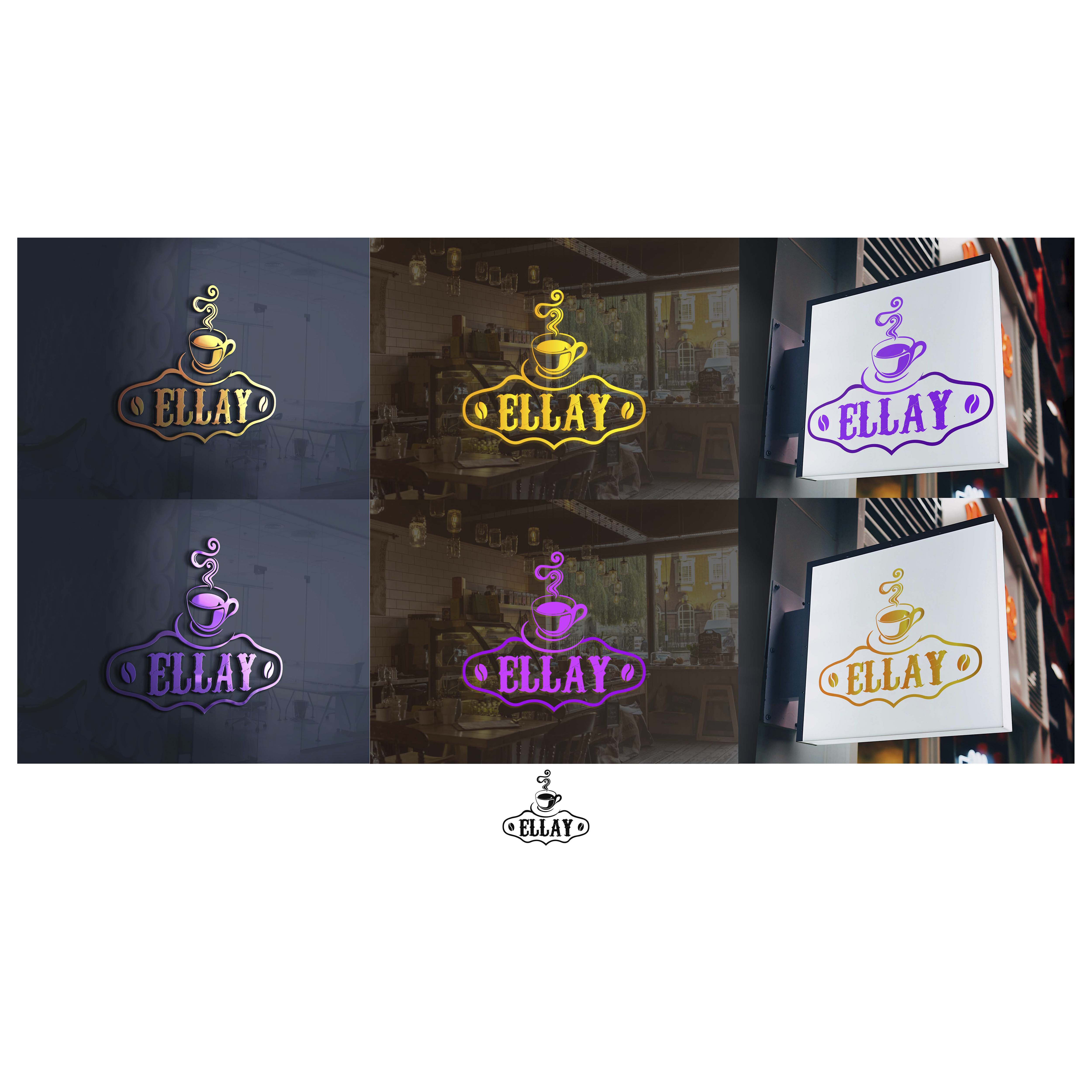 Logo Design by Lakshan Weerasiri  for ELLAY CAFE | Design #26016051