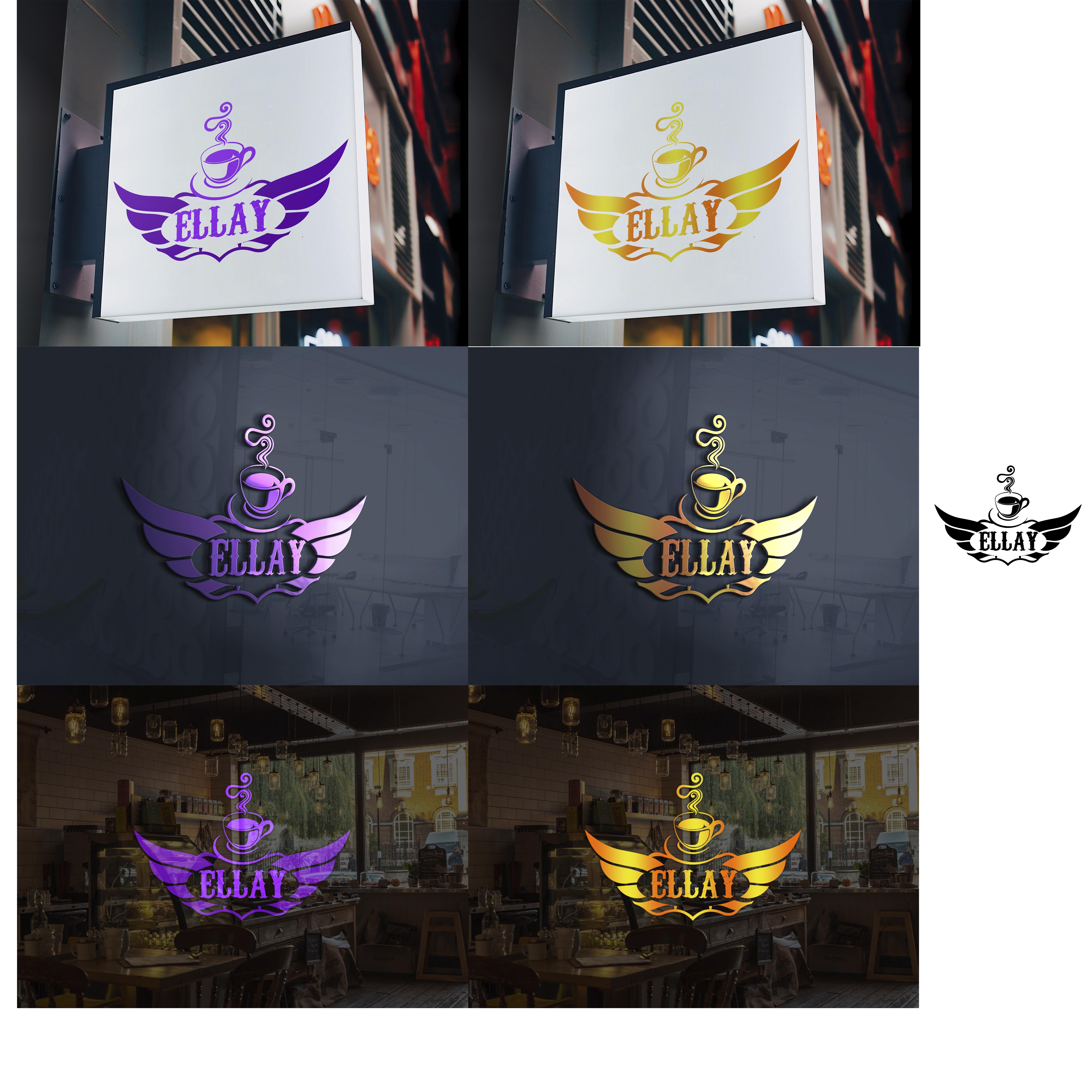 Logo Design by Lakshan Weerasiri  for ELLAY CAFE | Design #26042375