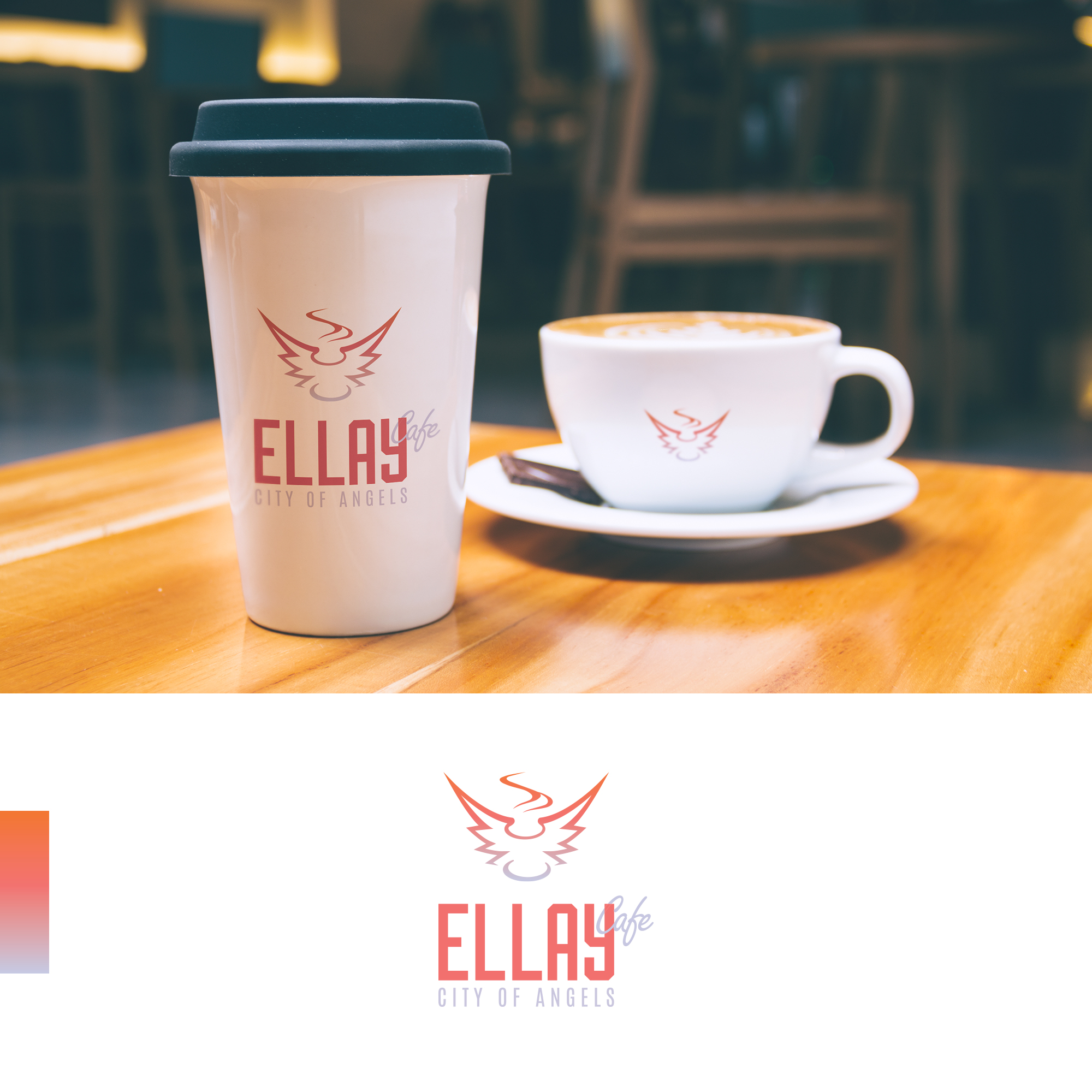 Logo Design by Moumita_ for ELLAY CAFE | Design #26015563