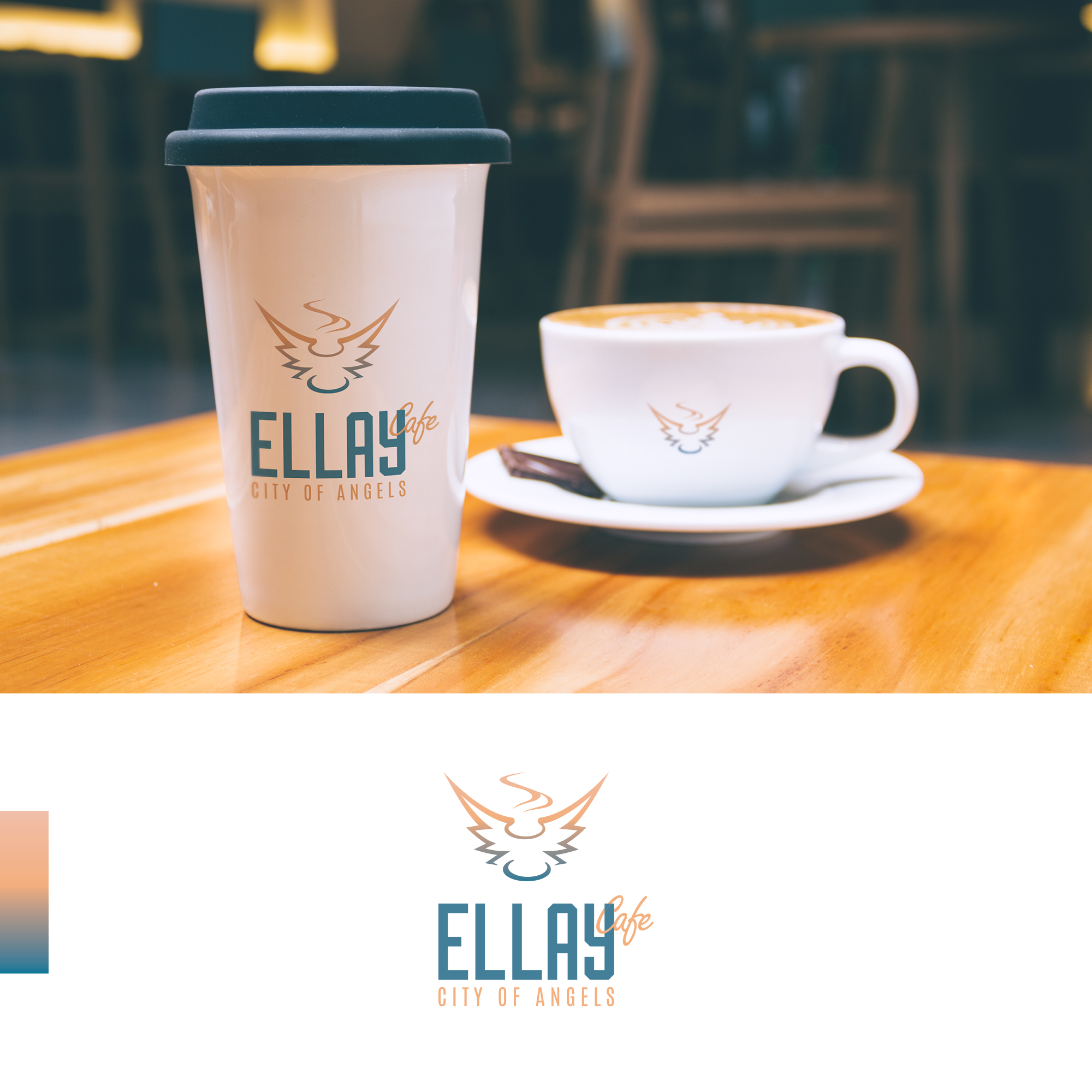 Logo Design by Moumita_ for ELLAY CAFE | Design #26015566