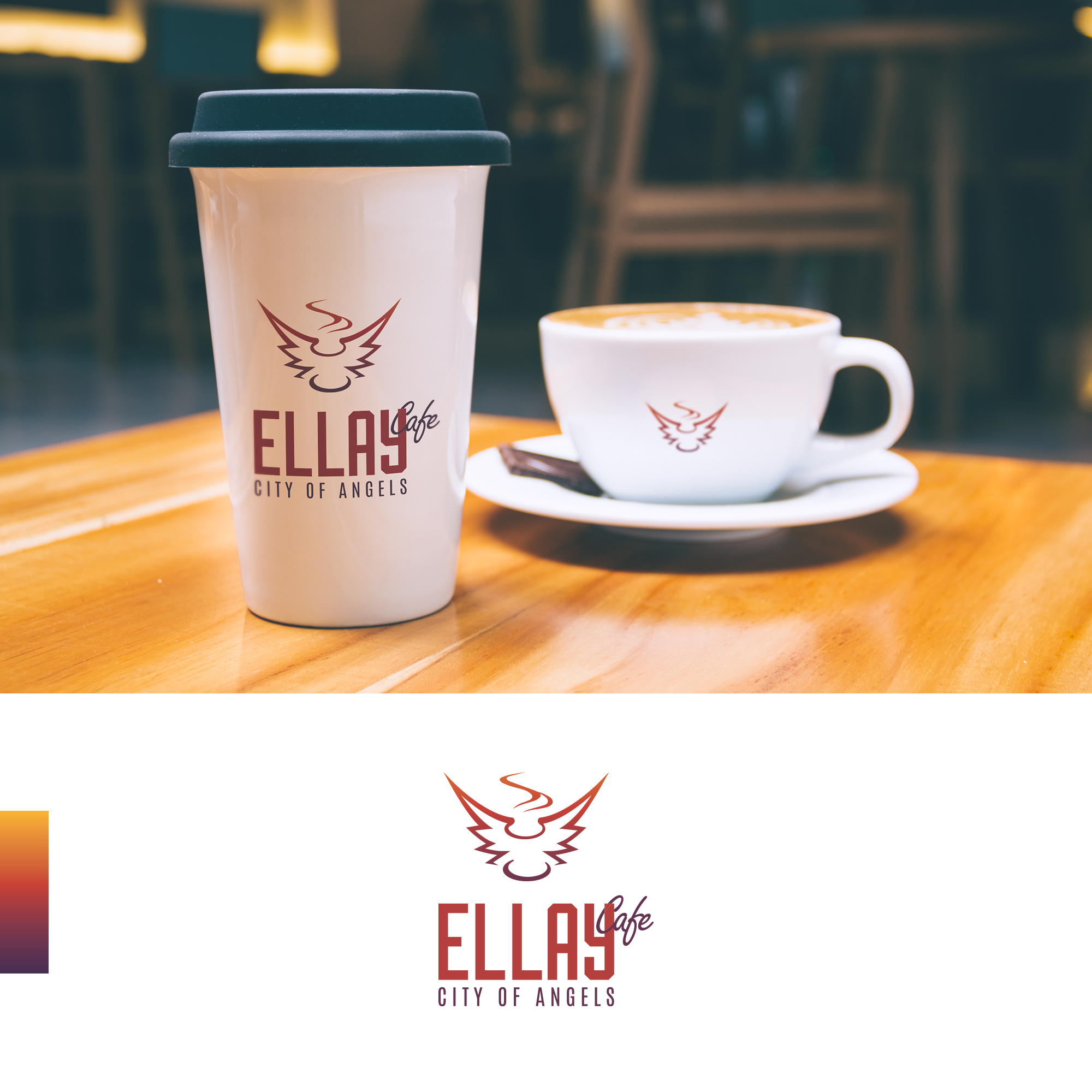 Logo Design by Moumita_ for ELLAY CAFE | Design #26015573