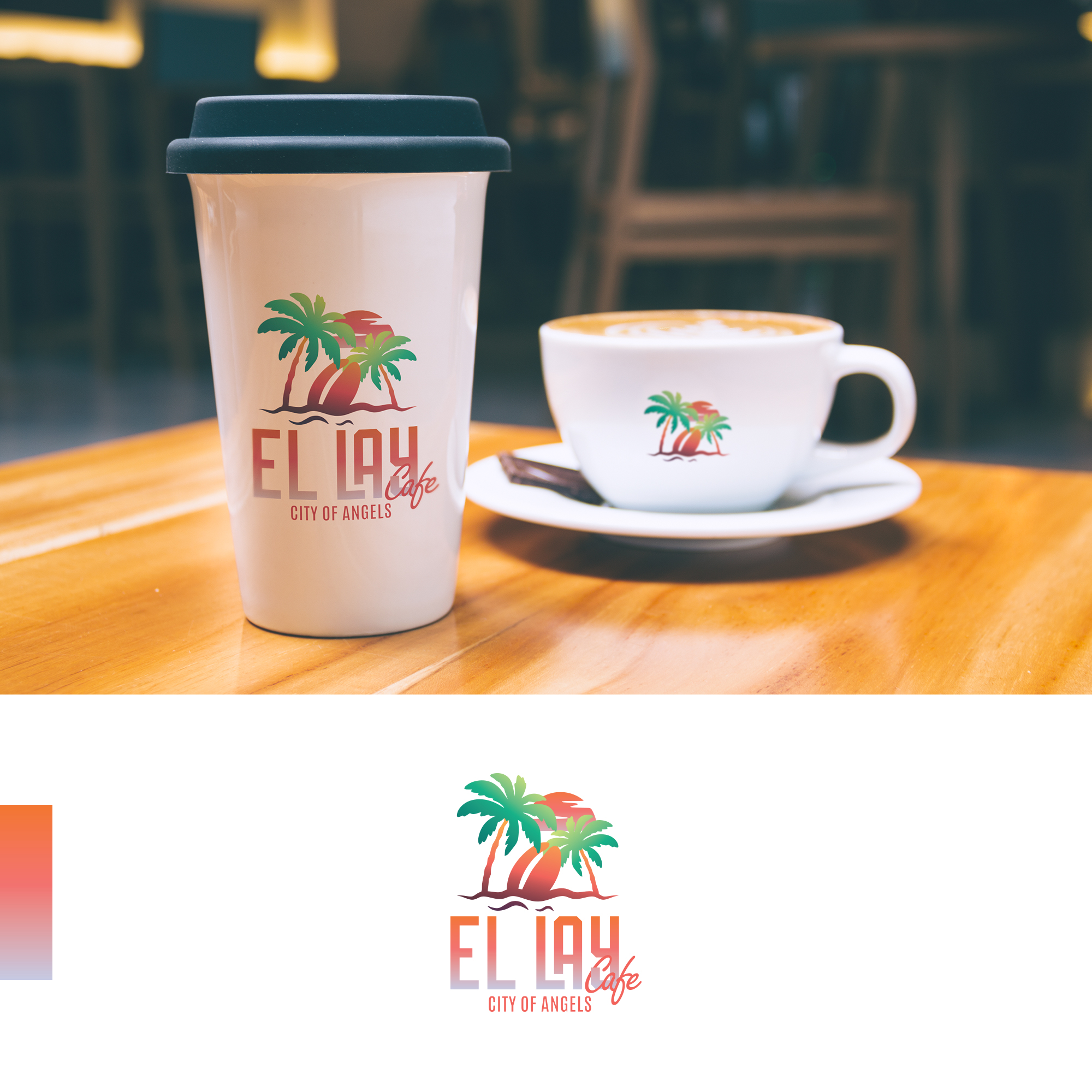 Logo Design by Moumita_ for ELLAY CAFE | Design #26015667