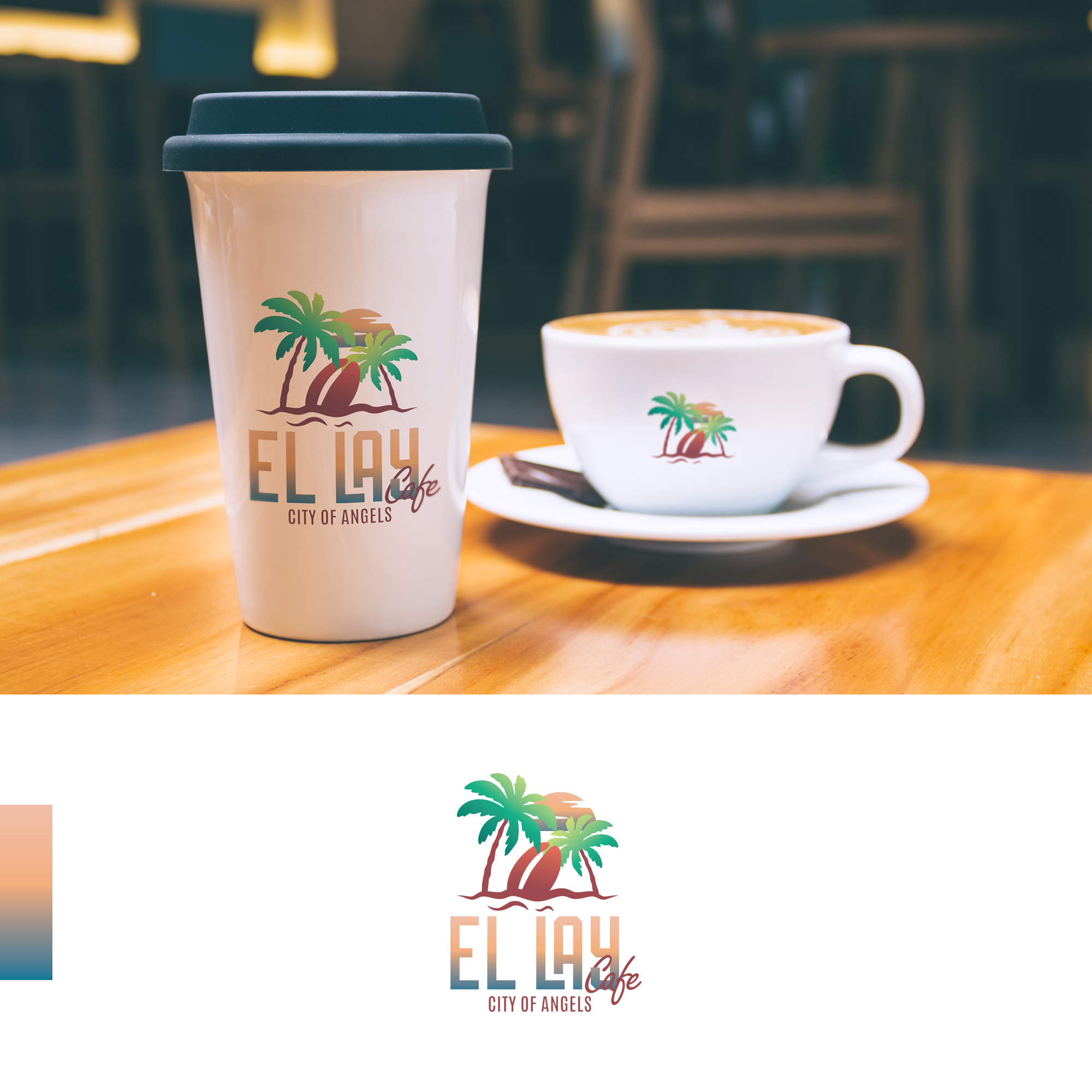 Logo Design by Moumita_ for ELLAY CAFE | Design #26015669