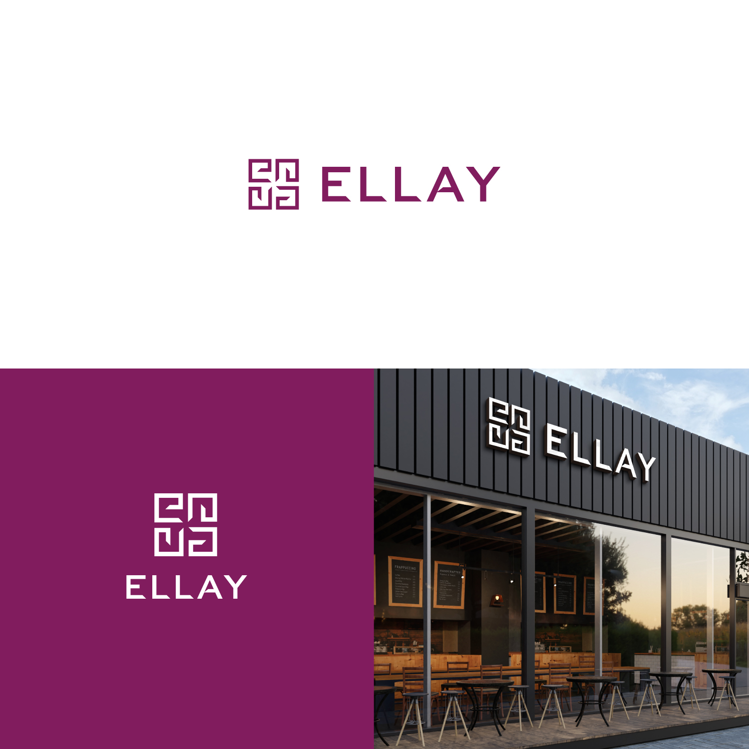 Logo Design by DsgnStory® for ELLAY CAFE | Design #26017123
