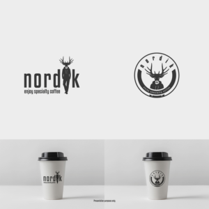 nordik - enjoy specialty coffee | Logo Design by Grapi