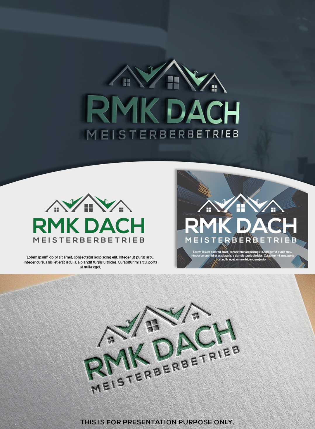 Logo Design by Elizabeth Jr. for RMK Dach | Design: #25992338