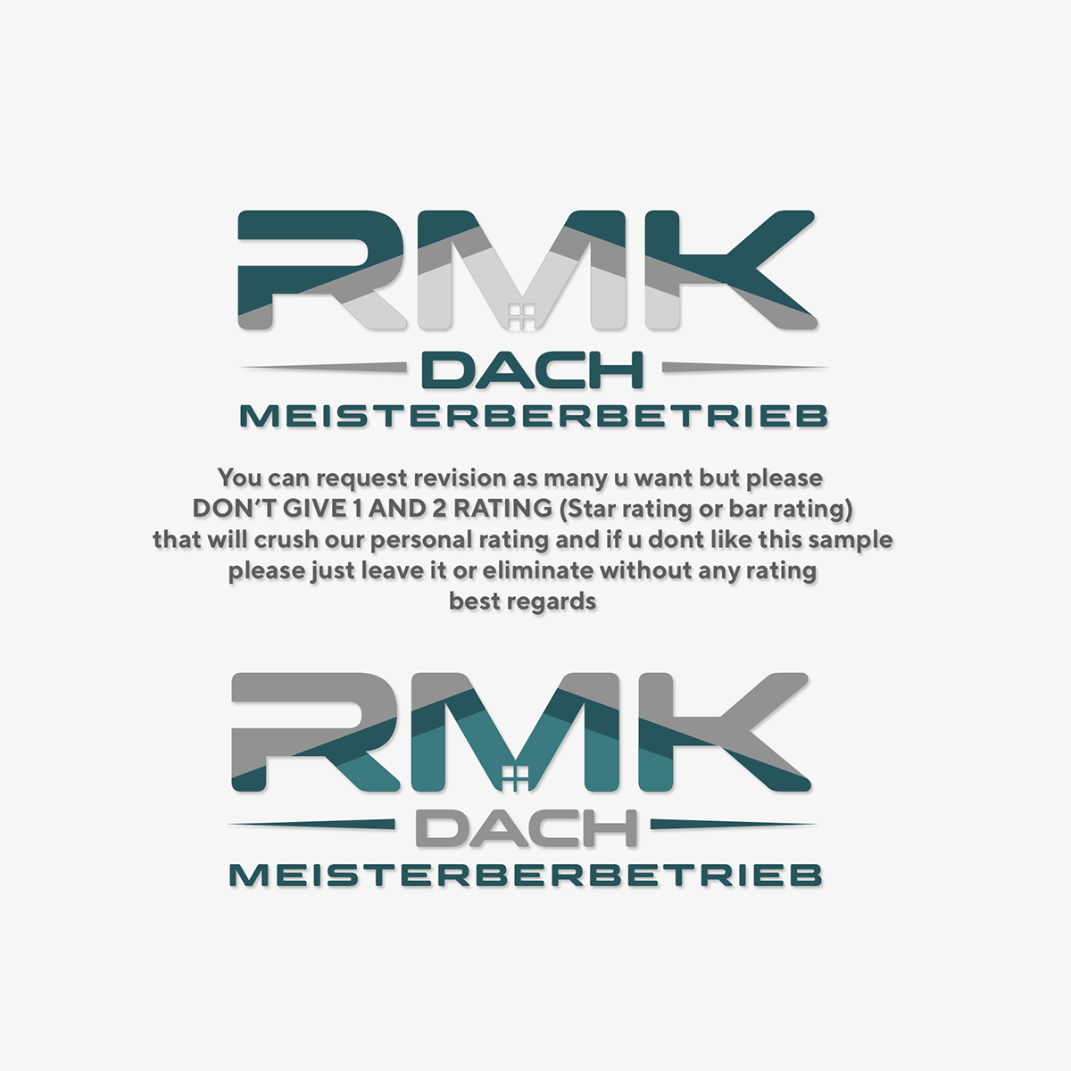 Logo Design by IdentsArt for RMK Dach | Design #25990295